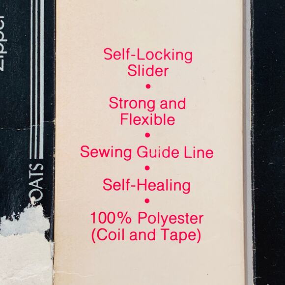 JP Coats Zipper 7 inch Polyester Nylon Multicolor Lot 8 Zippers All Purpose USA - Picture 6 of 10